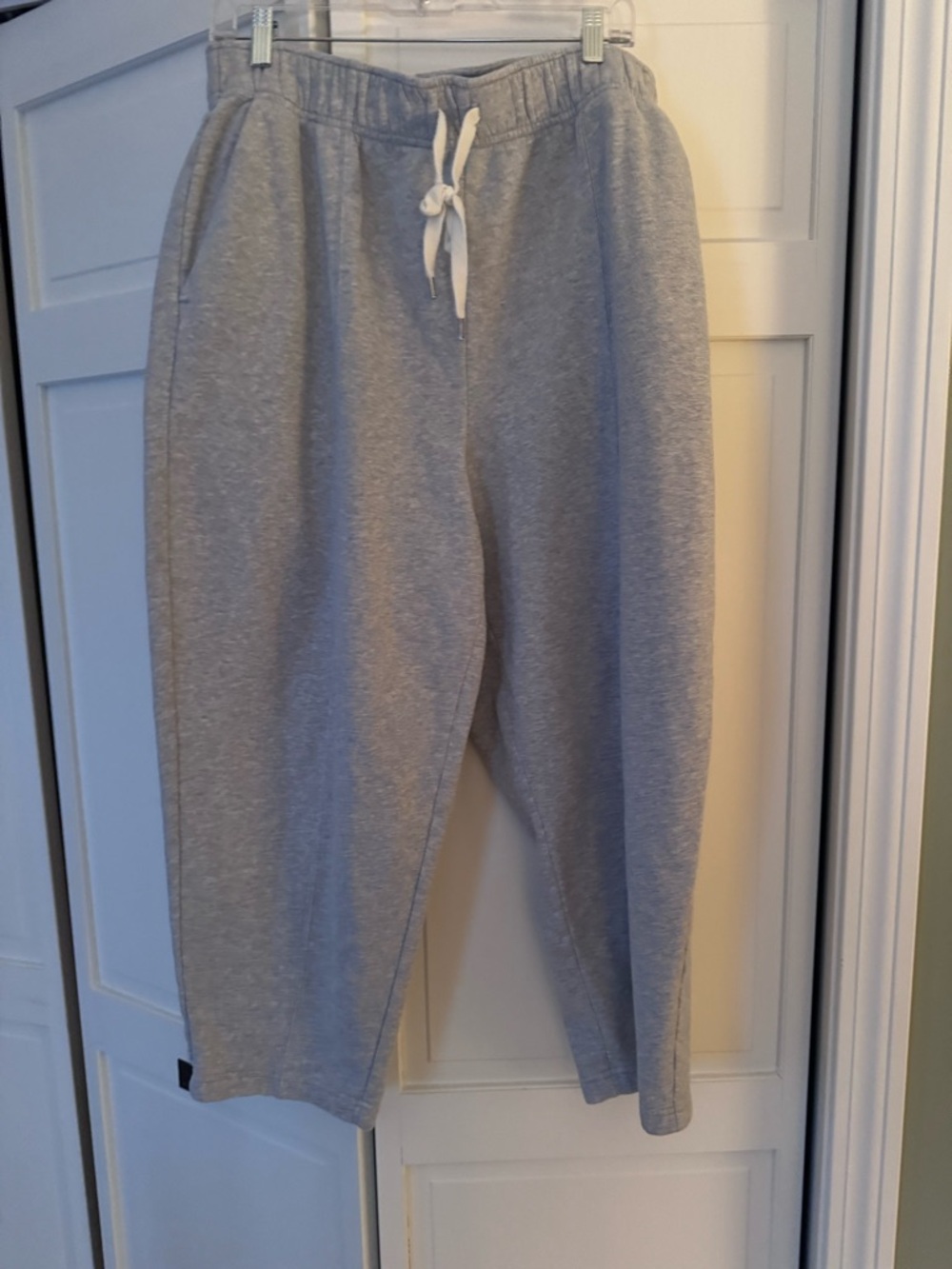 Casual Grey Drawstring Sweatpants
